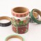Vicki Boutin Evergreen & Holly Washi Tape 8/Pkg-W/Gold Foil Accents